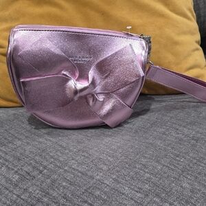 Bath & Body Works Metallic Pink Wristlet